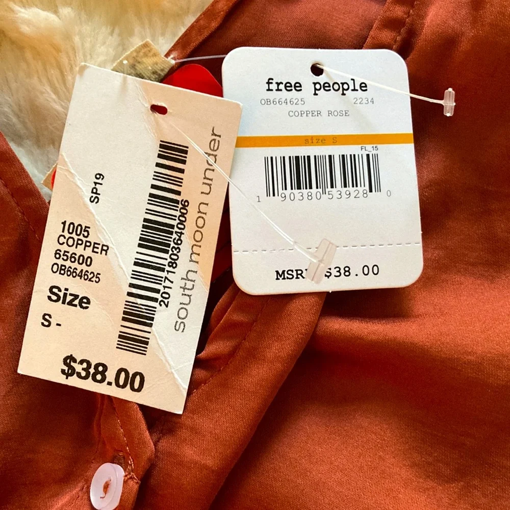 Free People Rust Crop Top - Picture 9 of 11